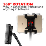 Tablet Holder | 7.5"-9.25" Telescoping Arm | 20mm Fast Track  Ball