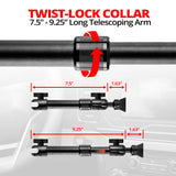 CB Mic/ Radio Holder | 7.5"-9.25" Telescoping Arm | 20mm Fast Track Ball