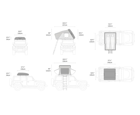 iKamper Skycamp 3.0 Mini Rooftop Tent