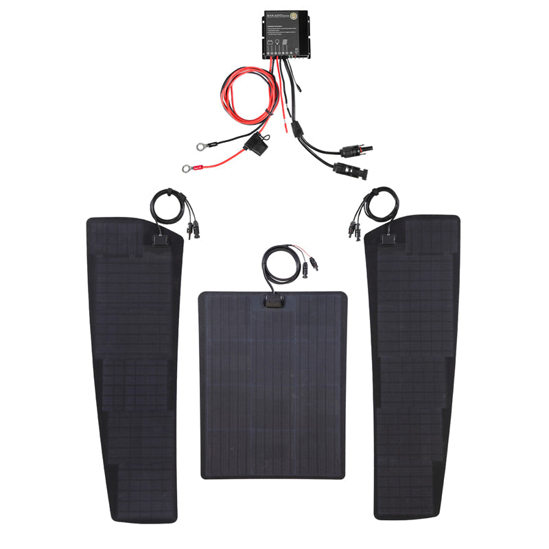 Dodge Ram 1500 4th Gen (2009-2018) Lensun 130W Hood Flexible Solar Panel