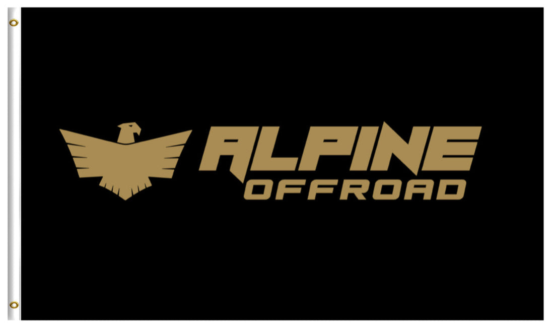 Gold & Black Alpine Offroad Flag