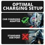 2018 - 2023 Jeep JL, Gladiator, and 4XE LINK™ Grab Bar Mount With Qi2.2/MagSafe Charging & Cooling Phone Holder | 2" Arm