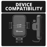 2024+ Jeep Wrangler JL & Gladiator (Not Compatible With 4xe) Tackform Assault Track Picatinny Dash Bracket With Wireless Charging Phone Mount | Driver Side