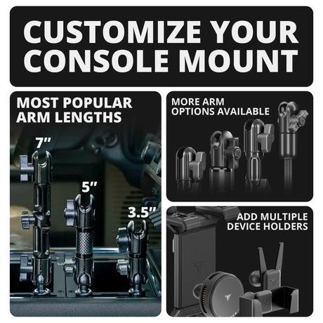 2011-2016 Ford Super Duty Tackform Slim Track Center Console Bracket