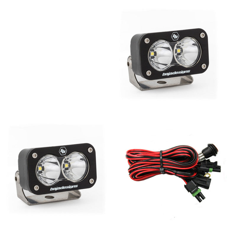 Baja Designs S2 Sport Black LED Auxiliary Light Pod Pair - Universal