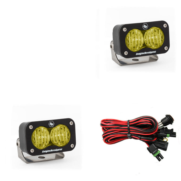 Baja Designs S2 Sport Black LED Auxiliary Light Pod Pair - Universal