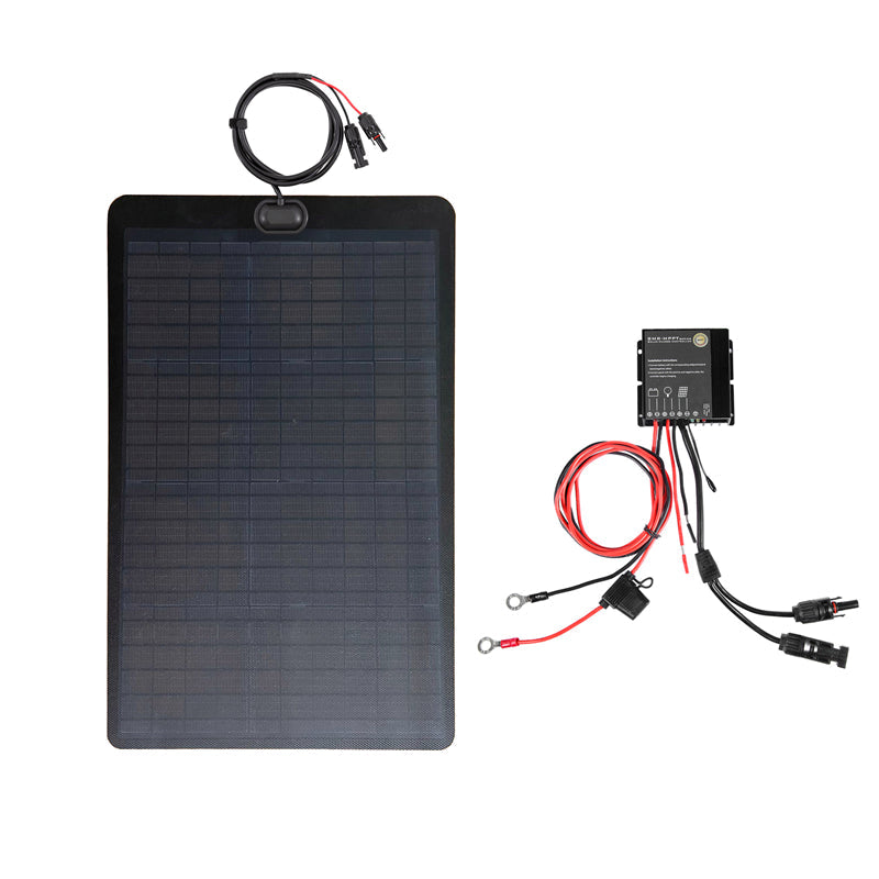 Ford Explorer (2016-Present) Lensun 50W 12V Hood Flexible Solar Panel