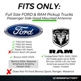 TUFFLOCK® SHORT ANTENNA FOR FORD (4 INCH)