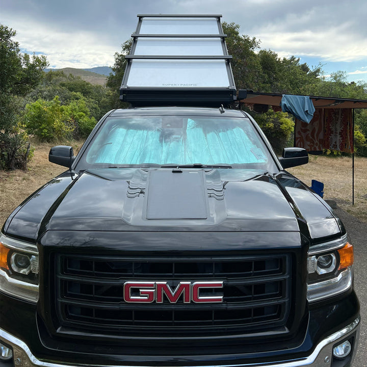 GMC Sierra 1500 (2014â€?019) Lensun 115W 12V Hood Flexible Solar Panel-1