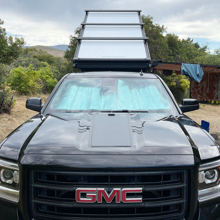 GMC Sierra 1500 (2014â€?019) Lensun 45W 12V Hood Flexible Solar Panel-1