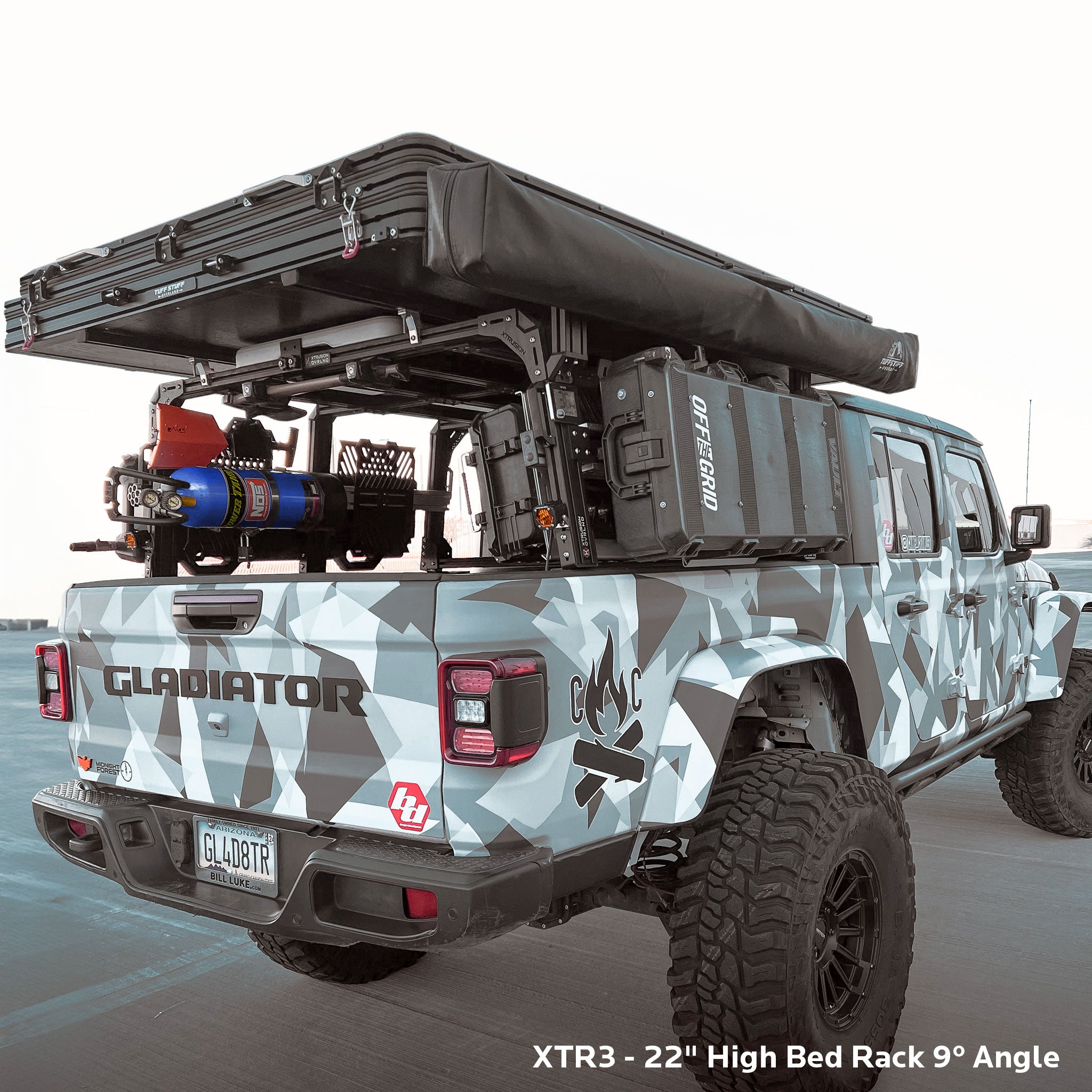 Gladiator Rear Rack Bed Racks - Jeep Gladiator – Xtrusion Overland