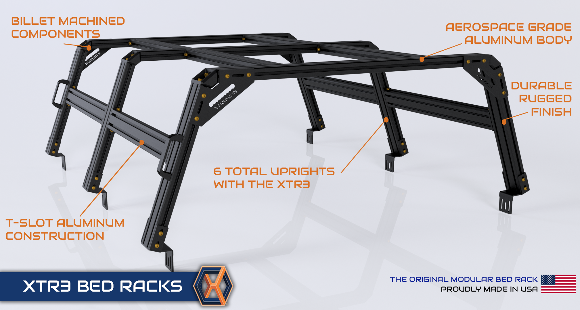 Aluminum Extrusion Modular Cargo Bed Racks – Xtrusion Overland