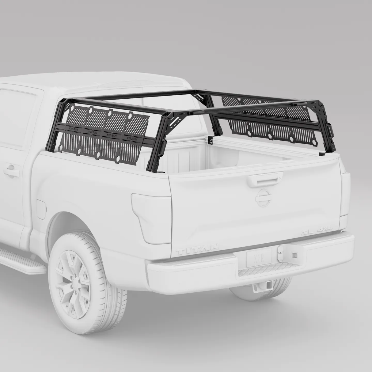 XTR1 Bed Rack for Nissan Titan – View 2 | Xtrusion Overland