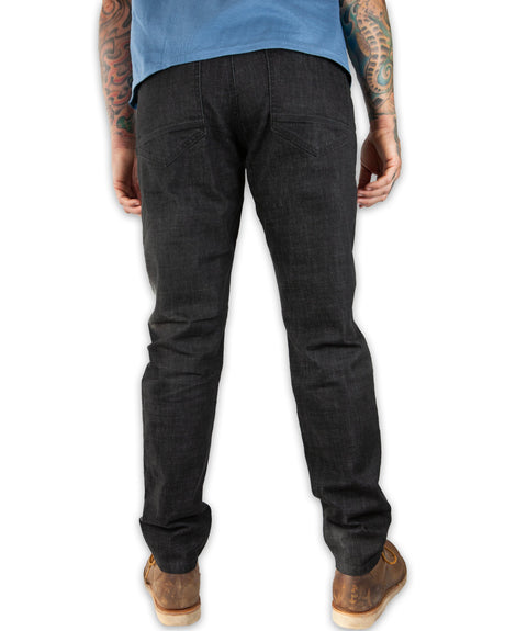 Hideout Denim Taper Fit Pants - Black