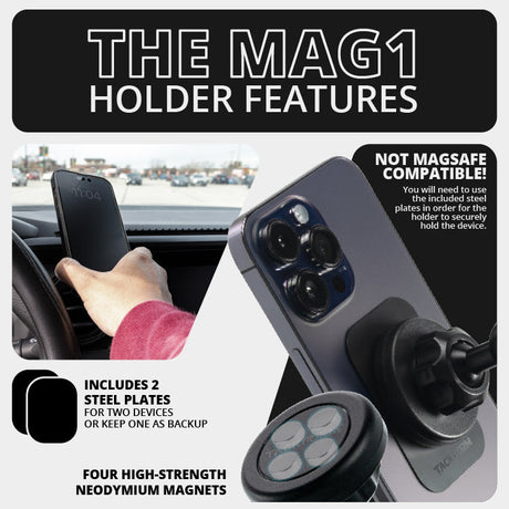 2021-2026 Ford F-150/Raptor & 2023-2026 Super Duty LINK™ Vent Mount Bracket With Magnetic Phone Holder | Choose Your Arm Length