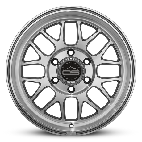 Overland Sector Hyperdrive Flow Formed 17x8.5 +25 6x139.7 106.1mm Gloss Gun Metal/Machined Face