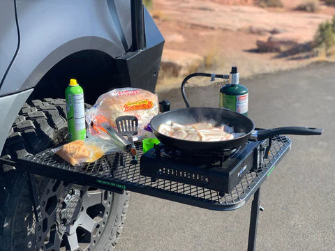 Tailgater Tire Table Standard Aluminum Camping Table