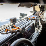 2024+ Jeep Wrangler JL & Gladiator (Not Compatible With 4xe) Tackform Slim Track Dash Bracket With Qi2.2/MagSafe Charging & Cooling Phone Mount | Driver Side