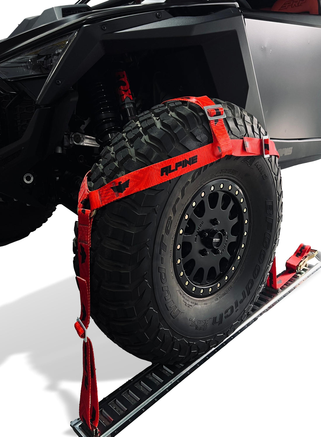 TIRE NETS- RED DAZZLE (4 STRAPS)