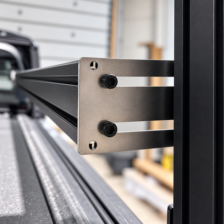 XTR recessed case bracket close up showing attachment method- XTR1/XTR3 XBRS- Xtrusion Overland
