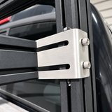 XTR recessed side brace bracket showing attachment method to extrusion