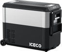 JP50 Pro Dual Zone Wheeled Portable Freezer With Cover - Silver | ICECO | 50 LT