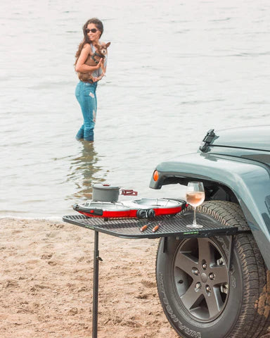 Tailgater Tire Table Standard Steel Camping Table