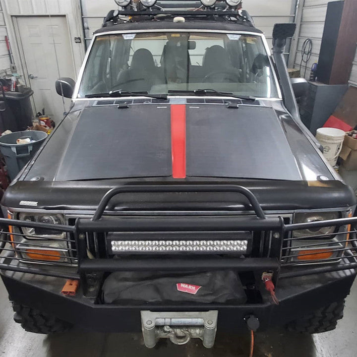 Jeep Cherokee XJ (1984-2001) Lensun 140W Hood Flexible Solar Panel