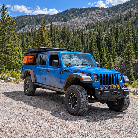 Jeep Gladiator featuring the cowl light bracket in front of the passenger door