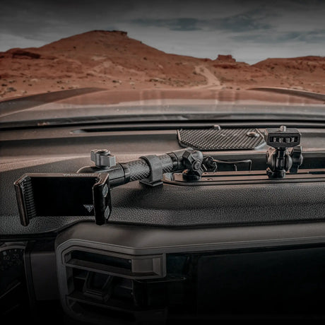 2022+ Toyota Tundra & 2023+ Toyota Sequoia Tackform Slim Track Dash Bracket With MagSafe Charging Phone Mount