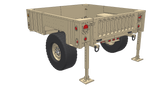 XTR3 Bed Rack for M1101 Style Military Trailer – View 4 | Xtrusion Overland