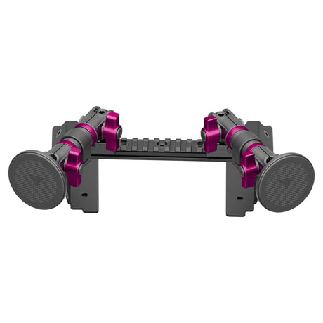 2022 Ford Super Duty (Compatible With 12” Screen ONLY) Tackform Assault Track Picatinny Dash Bracket With Dual MagSafe Phone Mounts