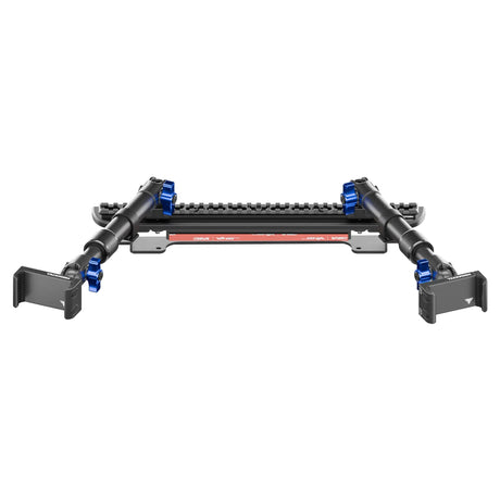 2024-2026 Ford F-150 (See Compatibility Info For Specific Year/Trim Fitment Details) Tackform Assault Track Picatinny Dash Bracket With Dual 20LITE Phone Mounts | Telescoping Arm