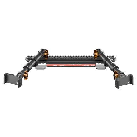 2024-2026 Ford F-150 (See Compatibility Info For Specific Year/Trim Fitment Details) Tackform Assault Track Picatinny Dash Bracket With Dual 20LITE Phone Mounts | Telescoping Arm