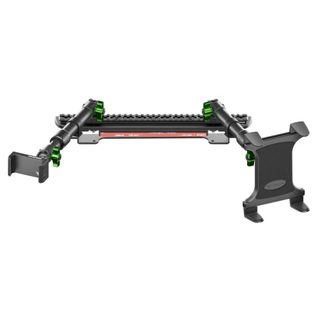 2024-2026 Ford F-150 (See Compatibility Info For Specific Year/Trim Fitment Details) Tackform Assault Track Picatinny Dash Bracket With 20LITE Phone Mount and Tablet Holder | Telescoping Arm