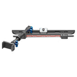 2024+ Ford F-150 (See Compatibility Info For Specific Year/Trim Fitment Details) Tackform Slim Track Dash Bracket With 20LITE Phone Mount and Magnetic Radar Detector Holder | Telescoping Arm