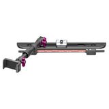 2024+ Ford F-150 (See Compatibility Info For Specific Year/Trim Fitment Details) Tackform Slim Track Dash Bracket With 20LITE Phone Mount and Magnetic Radar Detector Holder | Telescoping Arm