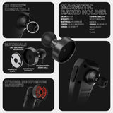 2016-2023 Toyota Tacoma Tackform Assault Track Picatinny Dash Bracket With 20LITE Phone Holder & Midland Magnetic CB Radio Mic Holder