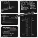 2023-2026 Ford Super Duty (F-250 Through F-600) Tackform Slim Track Dash Bracket With 20LITE Phone Mount
