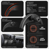 2016-2023 Toyota Tacoma & 2014-2021 Tundra LINK™ Vent Mount Bracket With Midland MXT275 and MXT575 Magnetic CB Radio Mic Holder | Choose Your Arm Length