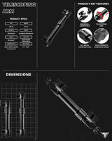 Tablet Holder | 7.5"-9.25" Telescoping Arm | 20mm Fast Track  Ball