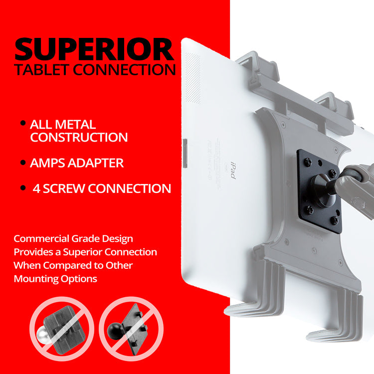Tablet Holder | 7.5"-9.25" Telescoping Arm | 20mm Fast Track  Ball