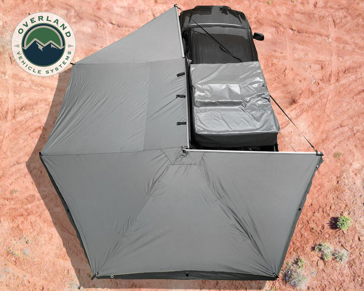 OVS Nomadic Awning 270 Driver Side Dark Gray Cover With Black Cover Universal