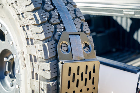 Overland Kitted Spare Tire Accessory Bracket