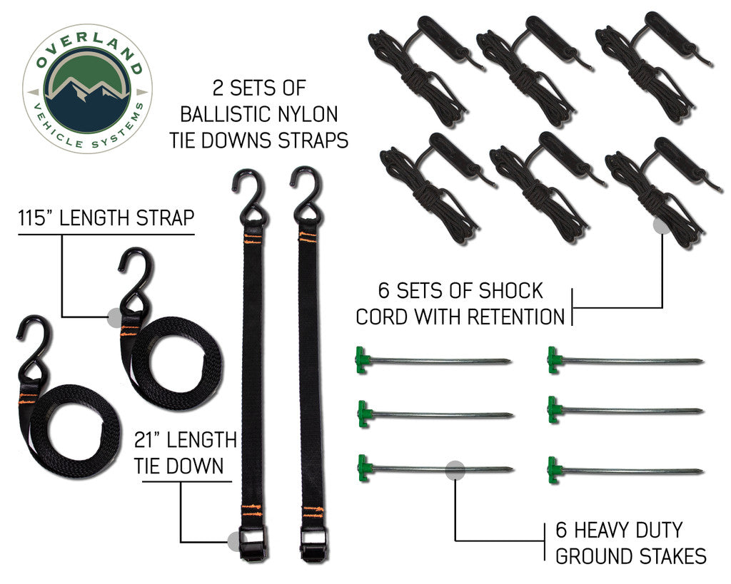 OVS Nomadic Awning 270 Awning & Wall 1, 2, & 3, Mounting Brackets - Passenger Side