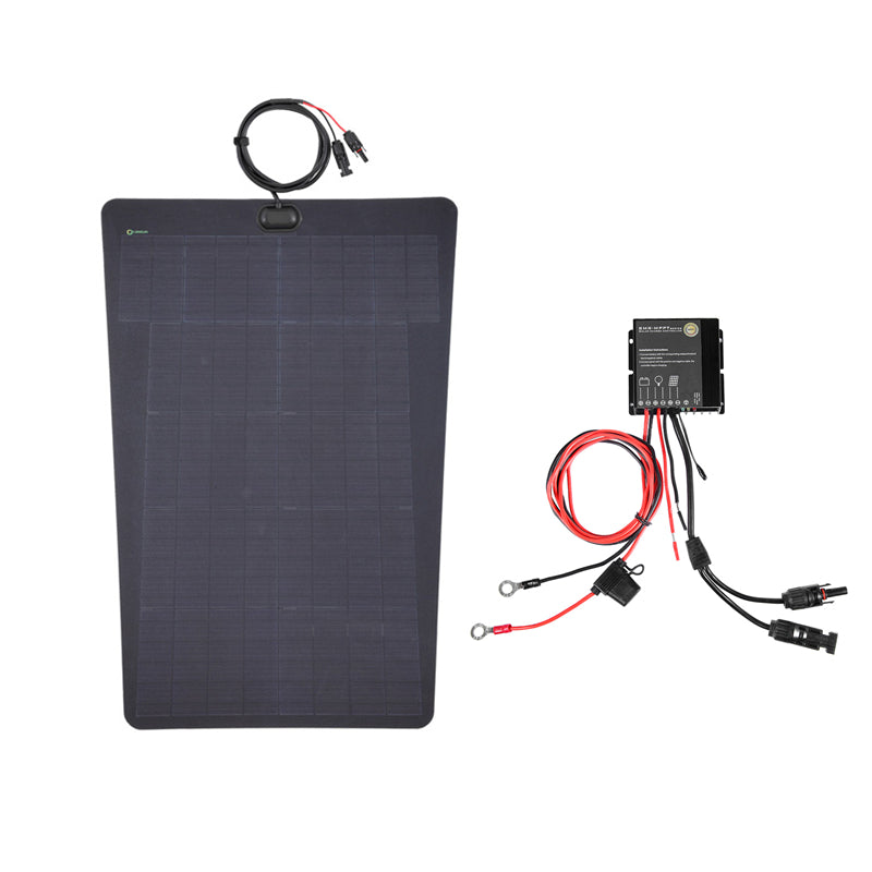 Porsche Cayenne 3rd Gen (2019-Present) Lensun 75W 12V Car Hood Flexible Solar Panel-3