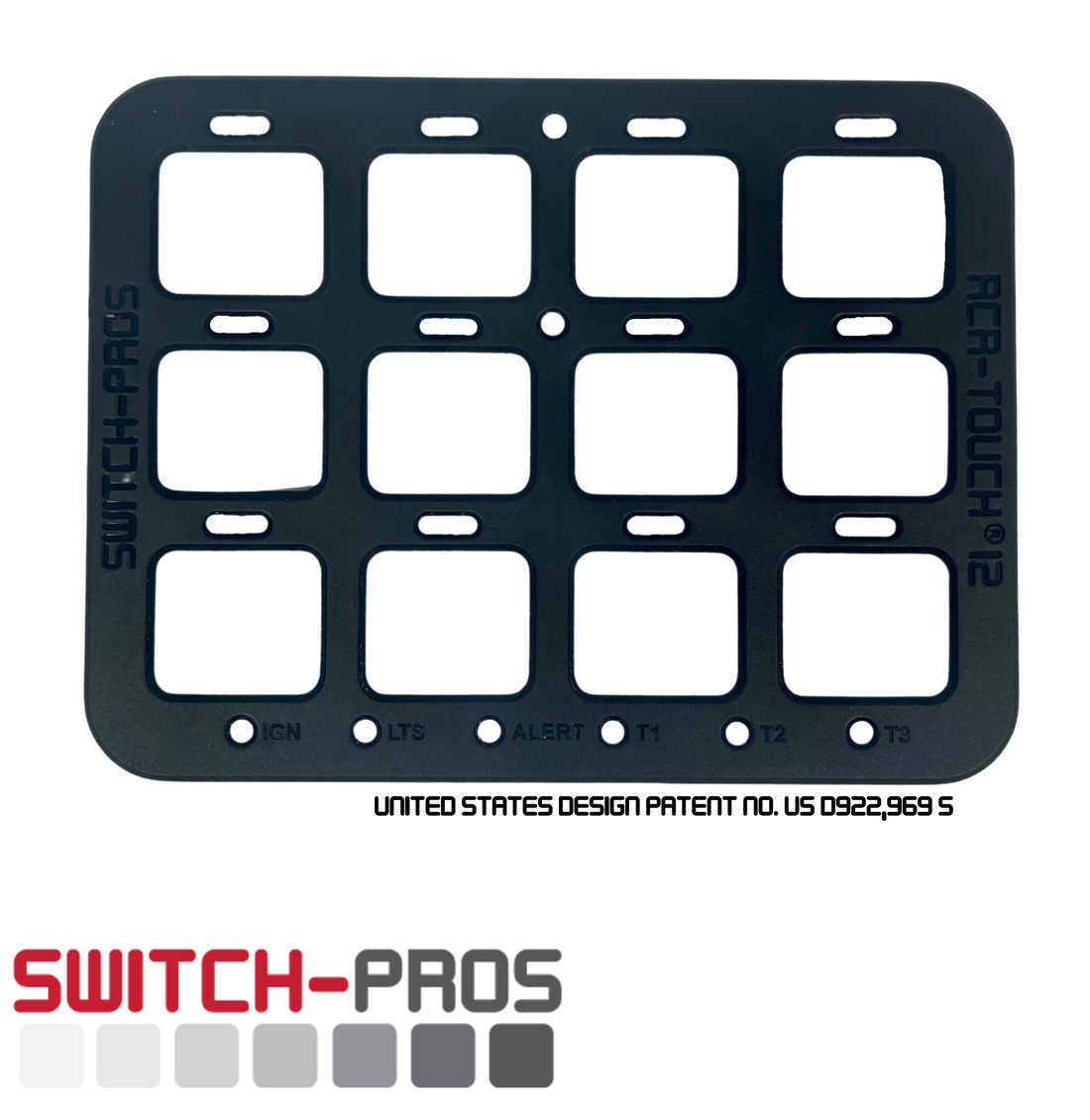 Snap-on bezel for RCR-Force® 12 touch panel