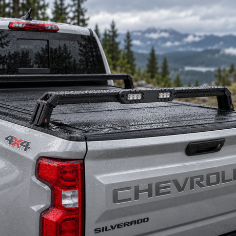 XTR third brake light without camera cutout in black on chevy Silverado XBRS Xtrusion Overland