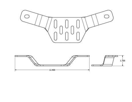 Overland Kitted Raised Boomerang MAXTRAX® Mount 2" Rise