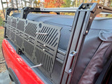 XTR3 bed rack with off road plates shown next to the corner bracket